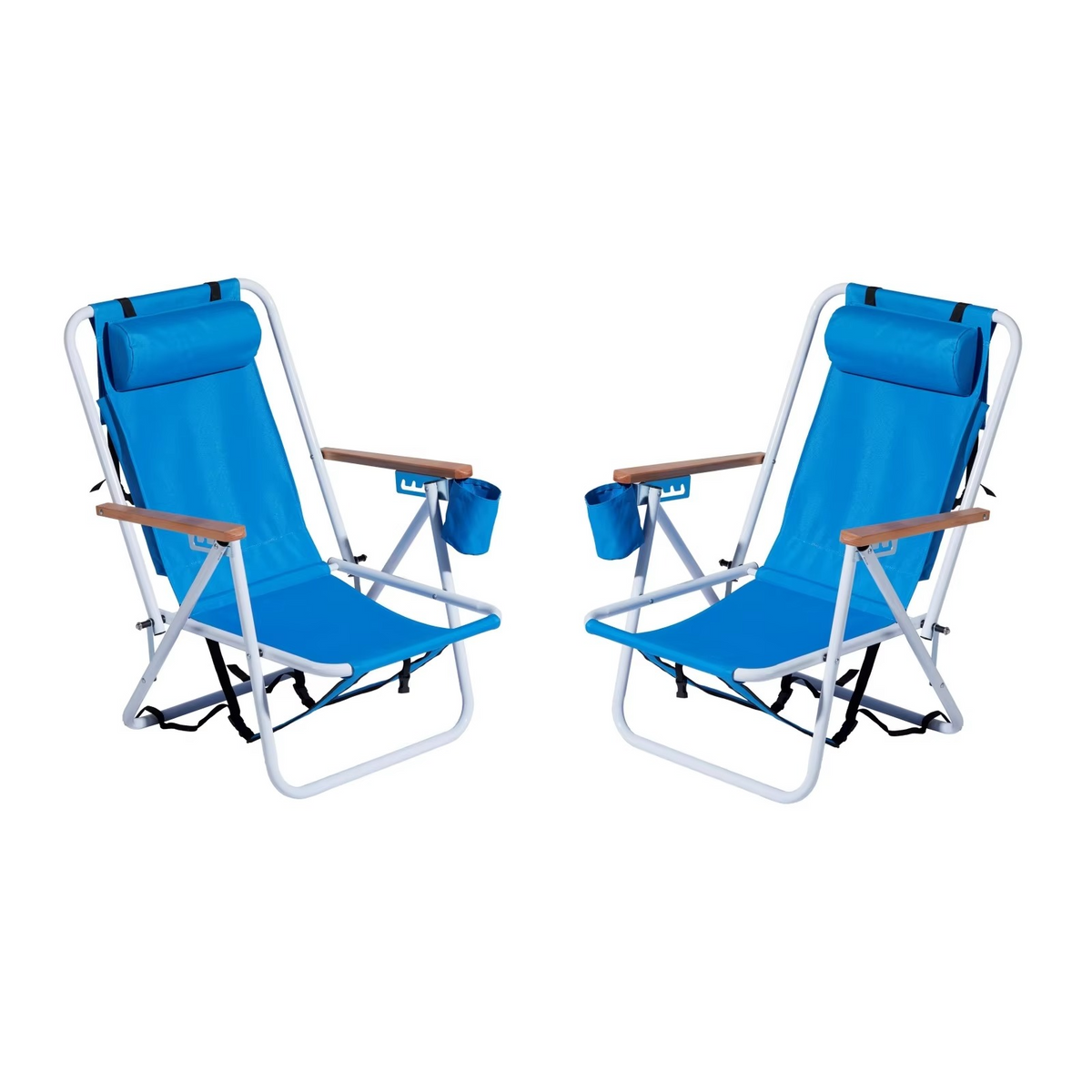2-Pack Foldable High-Strength Beach Chairs