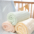 Premium 6-lagige Musselin-Baumwoll- und Bambus-Babydecke