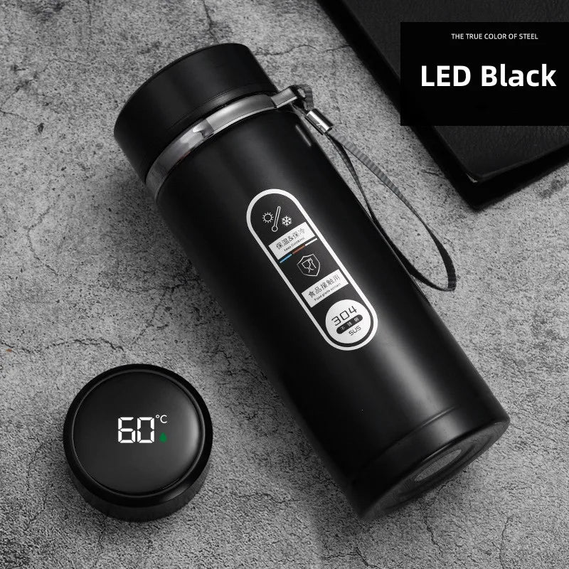 Smart Thermos Bottle with LED Temperature Display