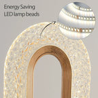 Kristall-LED-Tischleuchte: Dimmbar, USB-Ladefunktion, Touch- & Fernbedienung