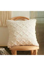 Geometric Plush Sofa Pillow Cover