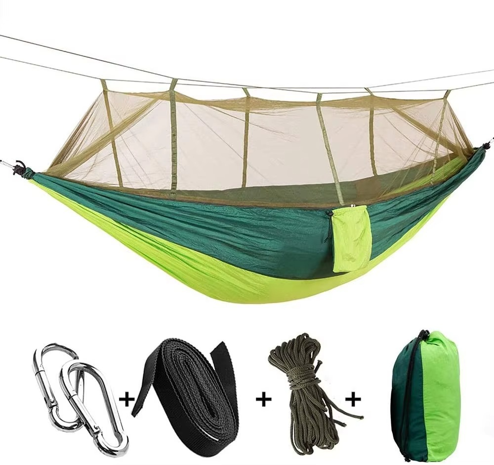 Camping-Hängematte für 2 Personen mit Moskitonetz