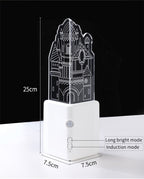 Wiederaufladbare 3D-LED-Wandleuchte
