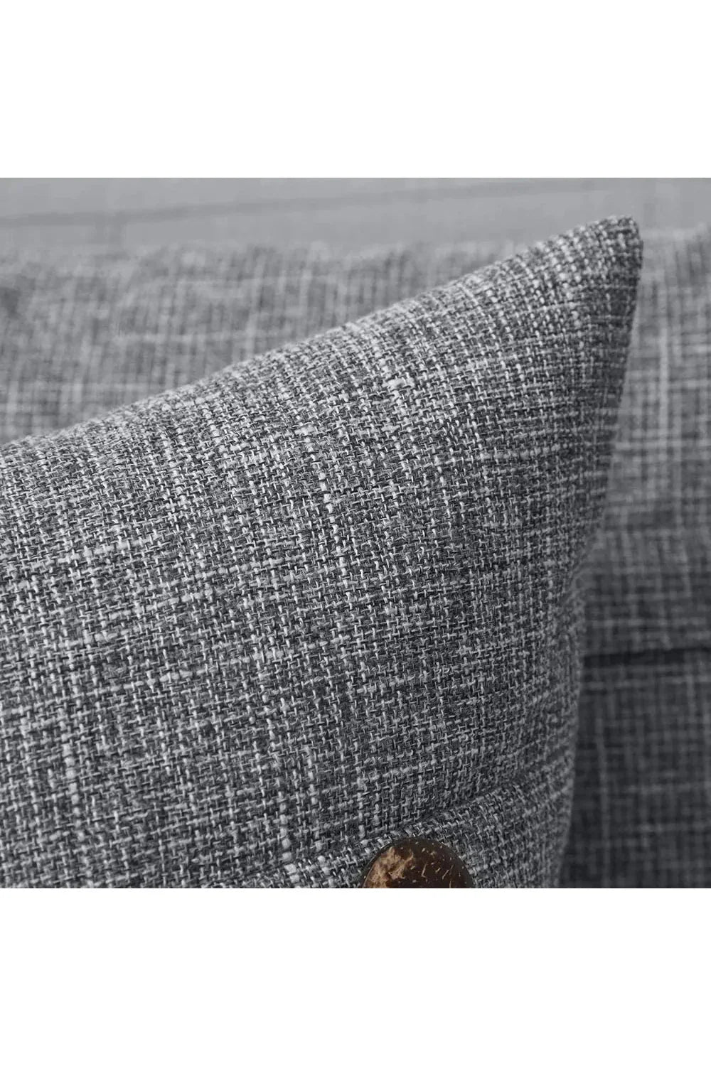 Nordic Button Pillowcase