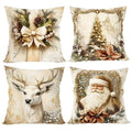 Christmas Cushion Covers Set of 4