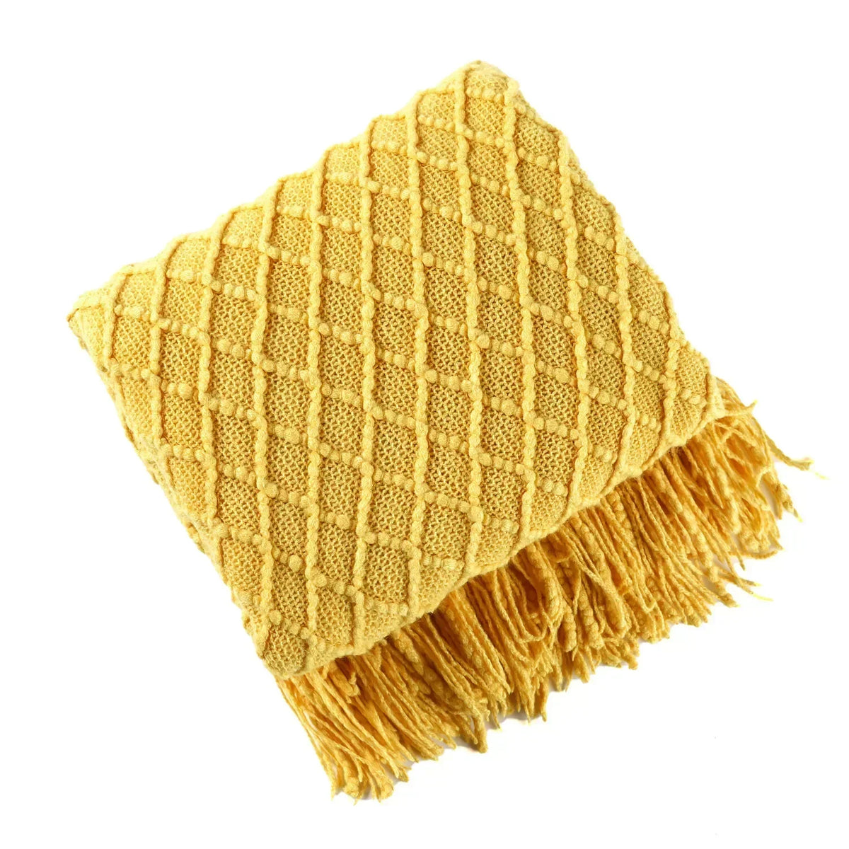 Nordic Style Knitted Blanket