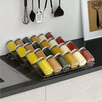 Acrylic Spice Drawer Organizer, 2-Tier, Angled & Stackable