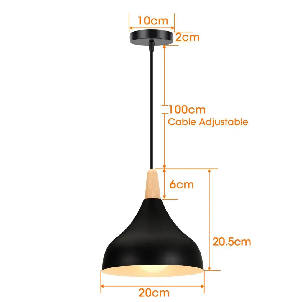 1/3-flammige Pendelleuchte - Retro Industrie-Deckenlampe