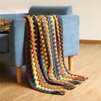 CasaLoom Boho Blanket with Fringes