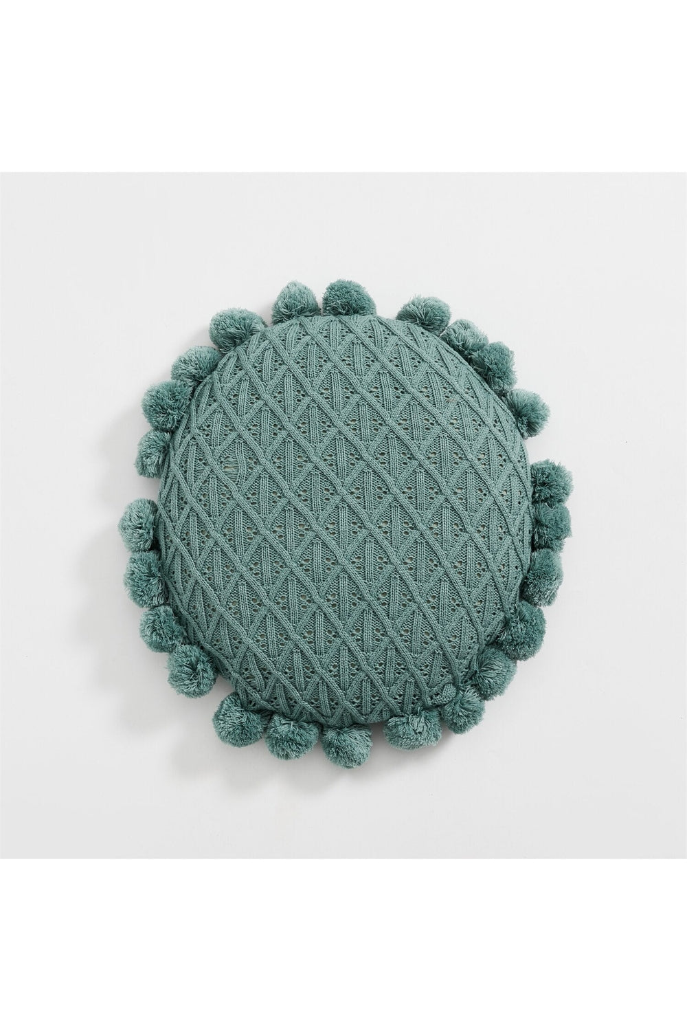 Decorated round cushions