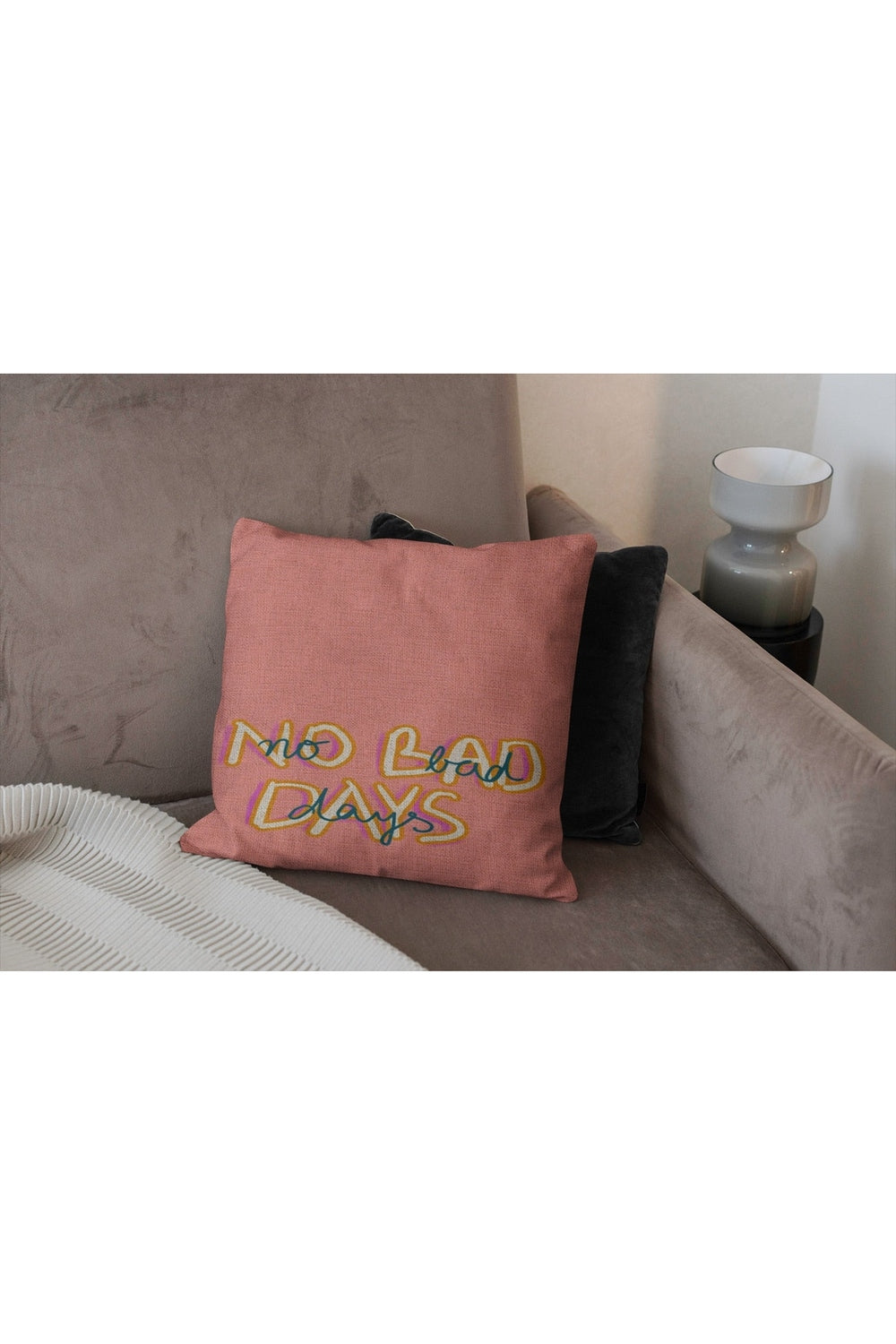 Rosa Quadrat Decorative Pillowcase
