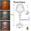 Diamond Glow Wiederaufladbare Kristall-Tischlampe