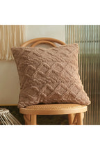 Geometric Plush Sofa Pillow Cover