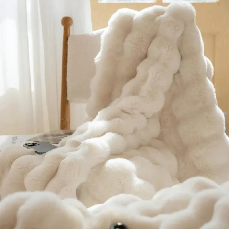 Reversible Faux Fur Blanket