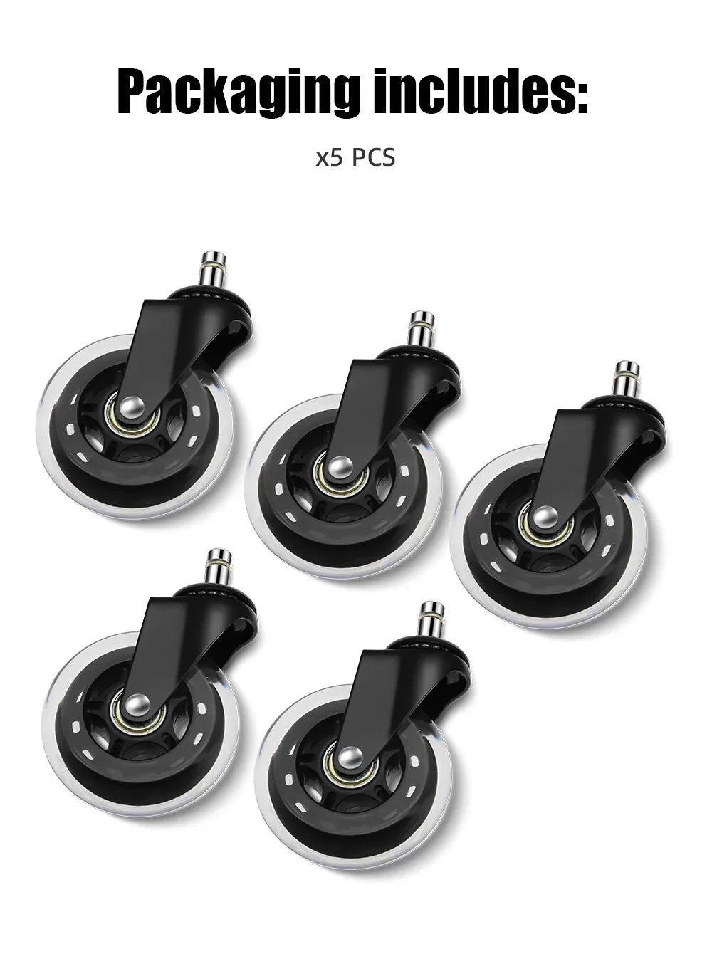 Swivel Roller Office Chair Wheels 5PCS