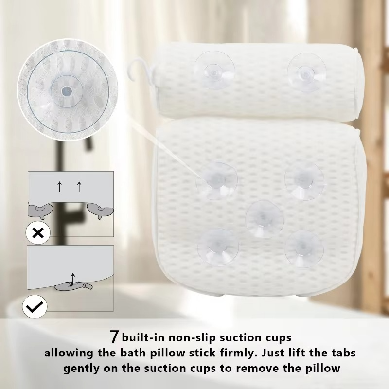 Luxus-Badewannenkissen mit Air-Mesh-Technologie