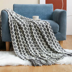 Nordic Style Knitted Blanket