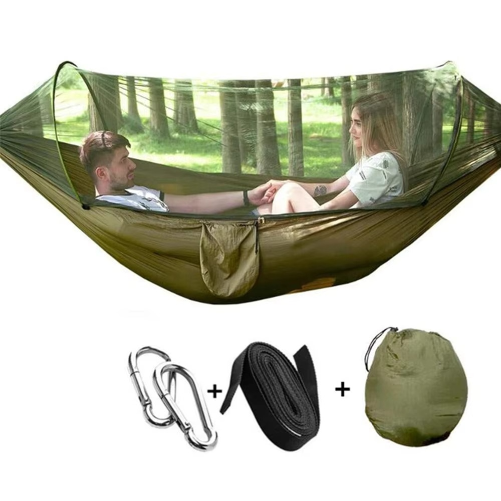 2-Person Outdoor Hammock with Mosquito Net