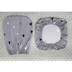 2-piece Split Office Rose Chair Covers