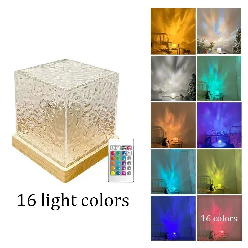 Dynamischer Aurora-Projektor mit Wasserwelleneffekt