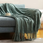 Nordic Style Knitted Blanket