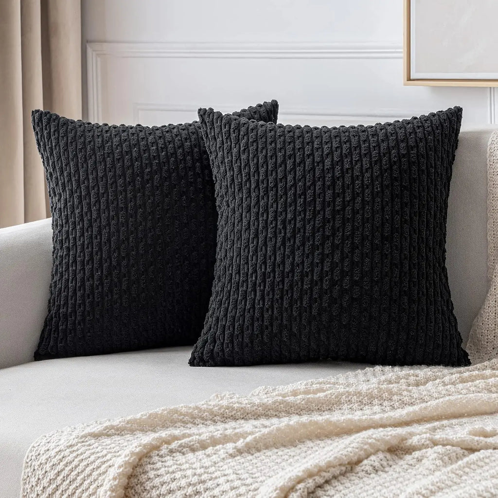Boho Ribbed Corduroy Cushion Cover