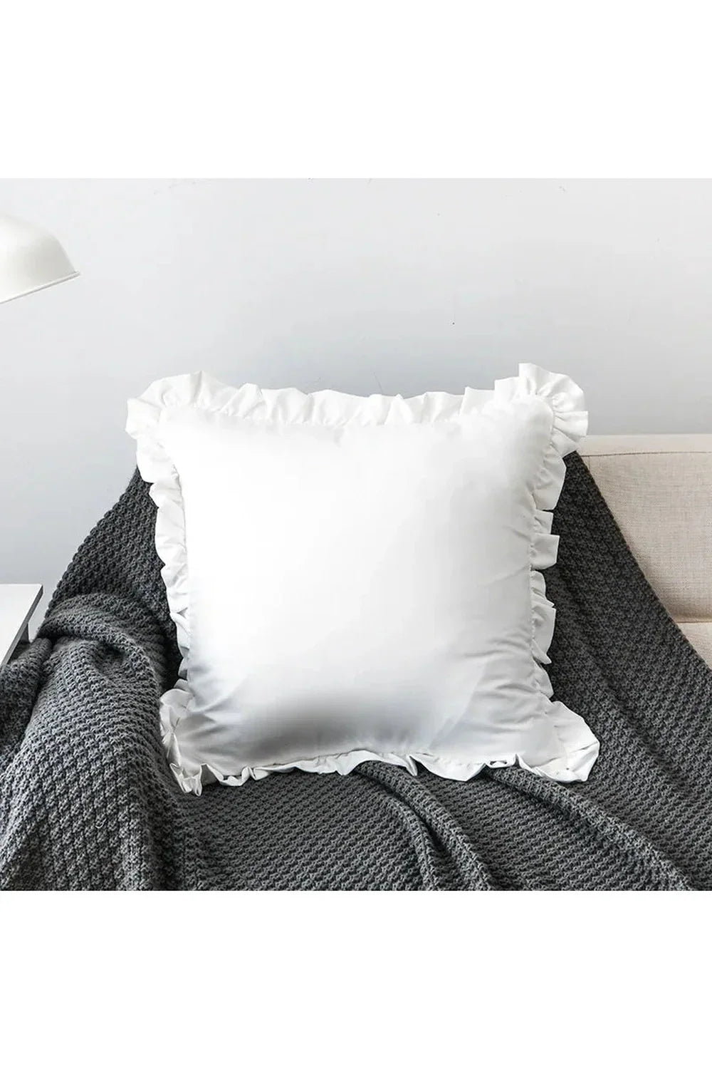 Solid Ruffle Pillowcase