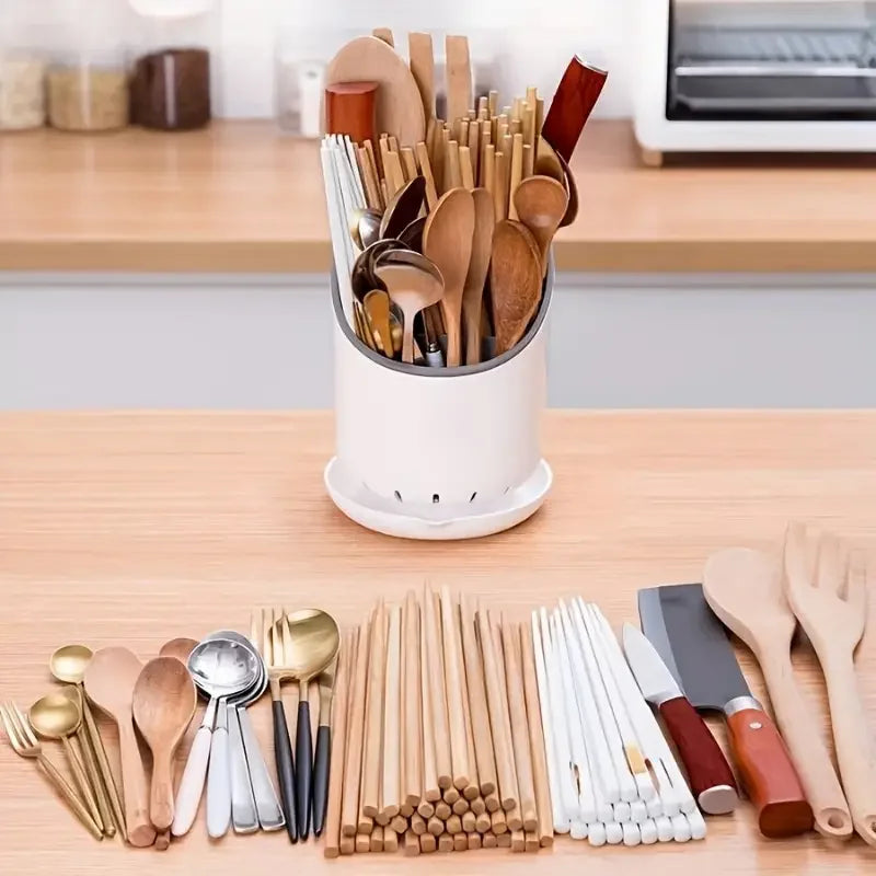 OrgaClean Cutlery Holder with Draining Function