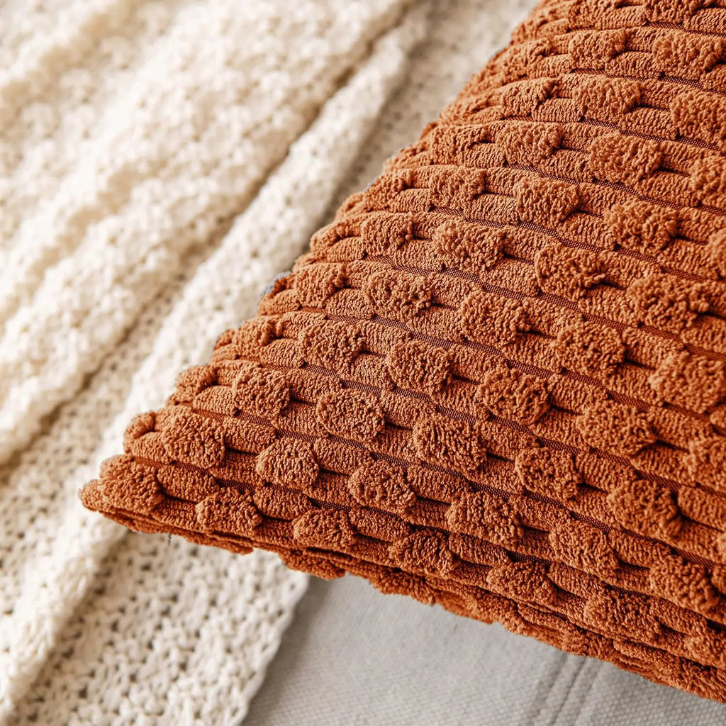 Boho Ribbed Corduroy Cushion Cover
