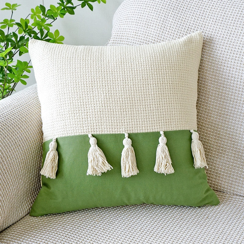 Embroidered Tulip Pillowcase