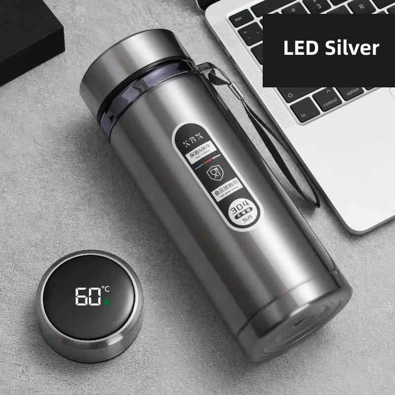 Smart Thermos Bottle with LED Temperature Display