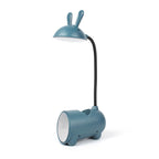 Kreative LED-Schreibtischlampe mit Stiftehalter im Hasen-Design