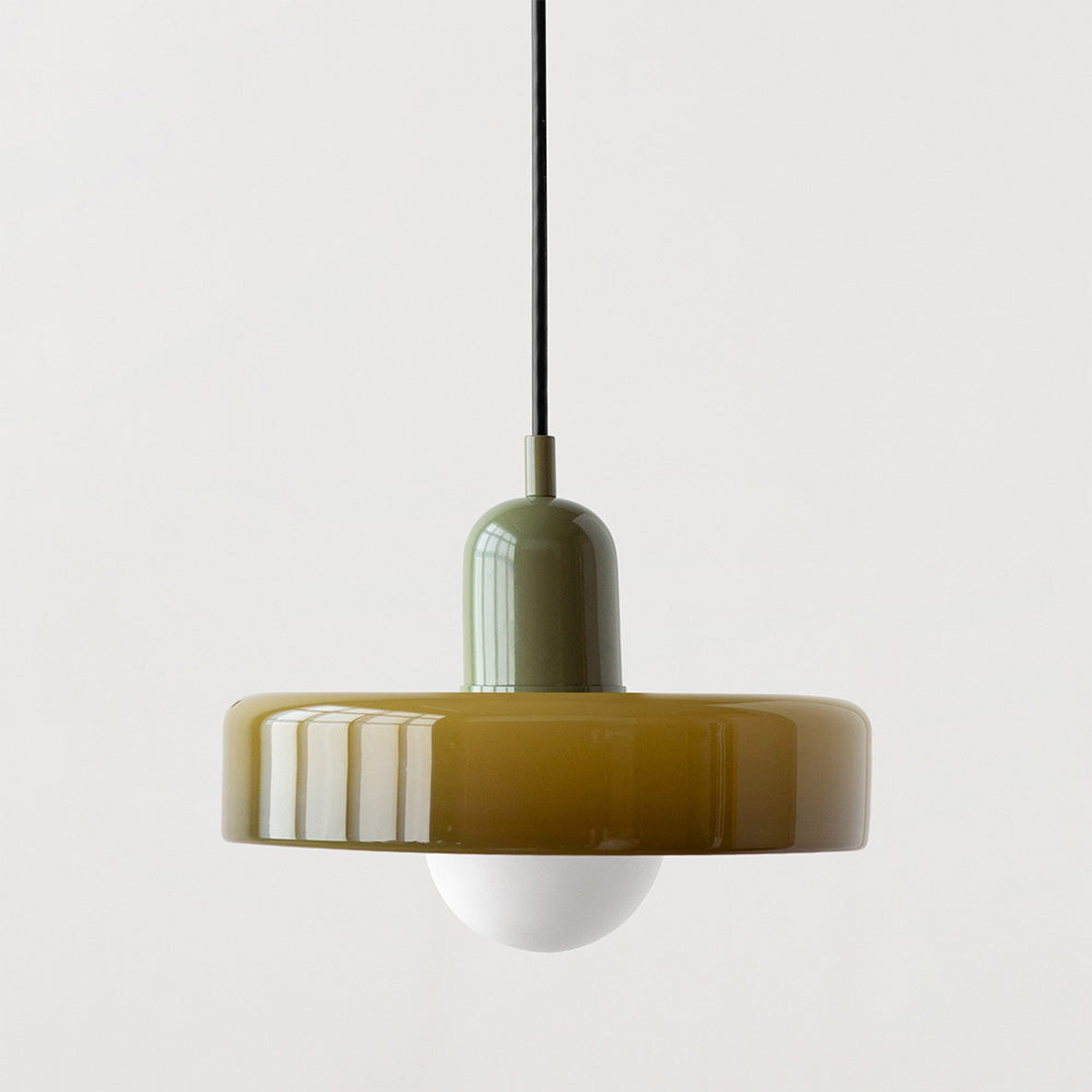 Bunte Pendelleuchte im Bauhaus-Stil - StiloGlas