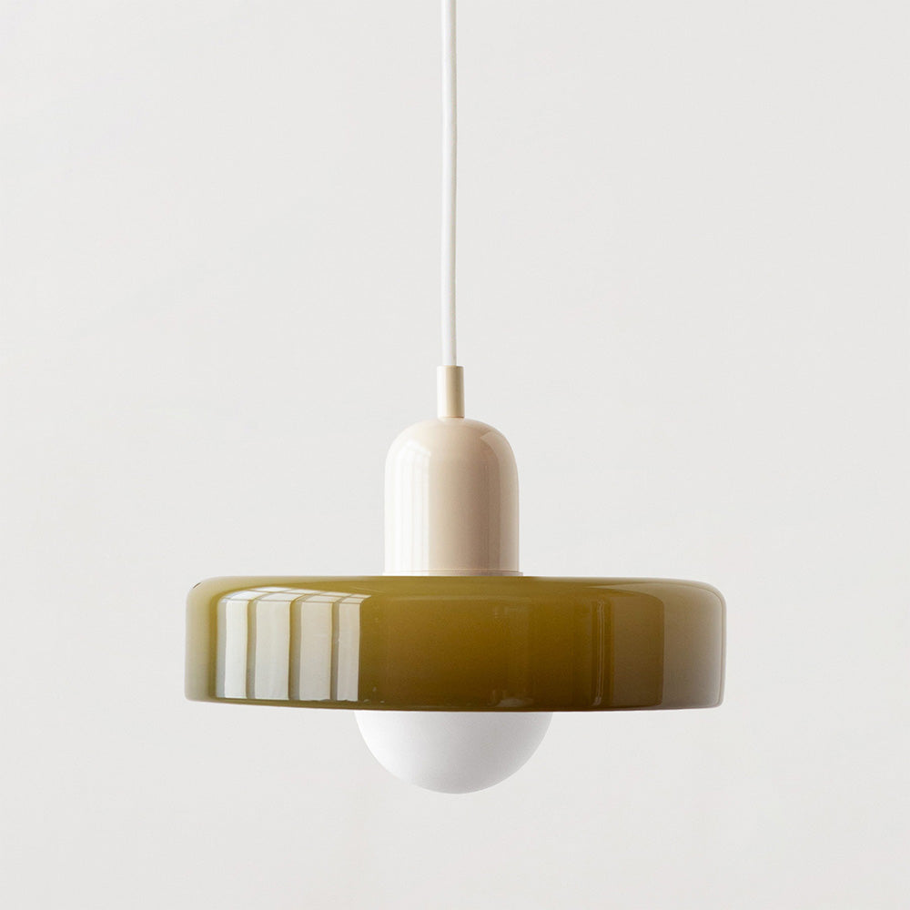 Bunte Pendelleuchte im Bauhaus-Stil - StiloGlas