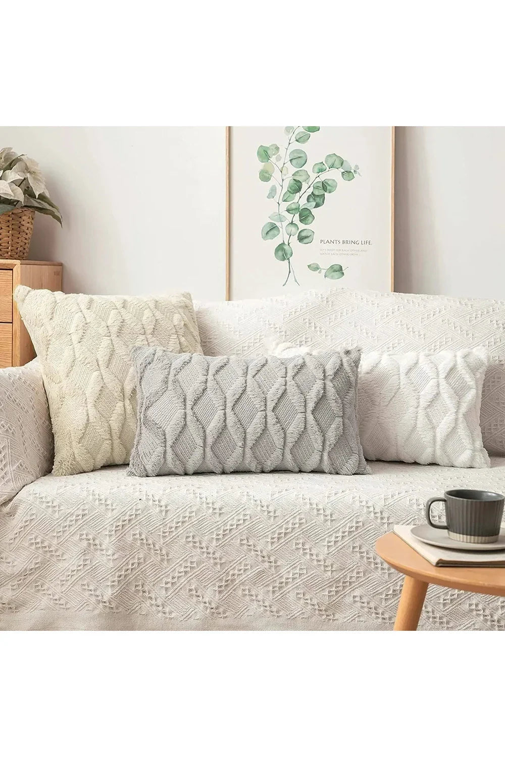 Solid Color Sofa Pillow Cover