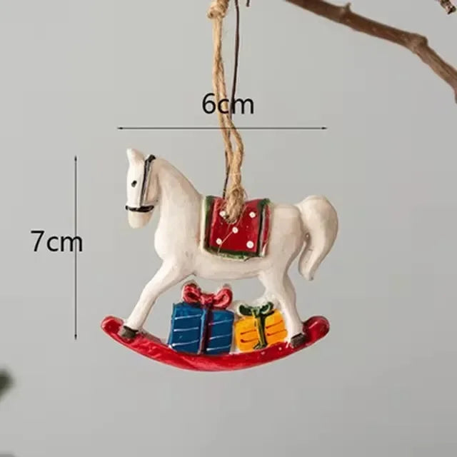 Klassische Weihnachtsdekoration – Hängende Weihnachtsstrümpfe mit Elch-Design