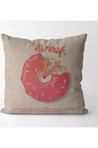 Rosa Quadrat Decorative Pillowcase