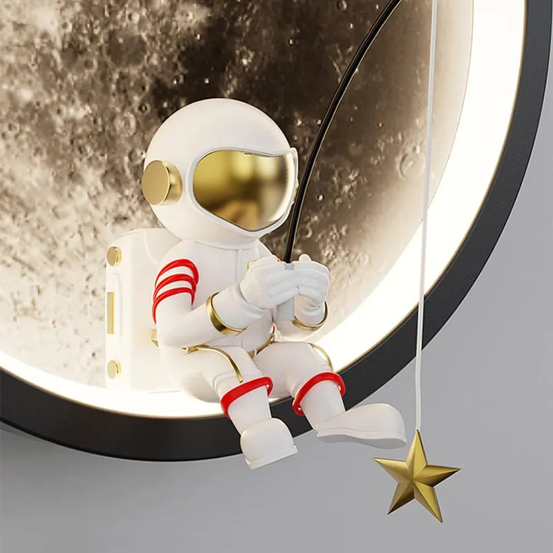 Astronaut auf dem Mond Wandleuchte