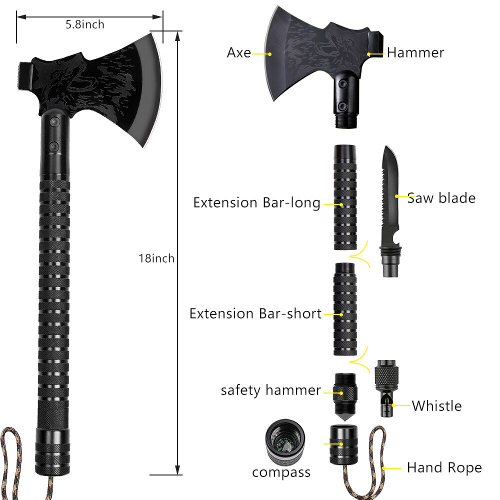 Faltbare Survival-Campingaxt