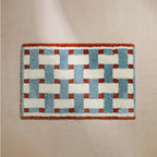 HeritageStep Bath Mat – Retro Bathroom Mat with Anti-Slip Coating & Soft Plush