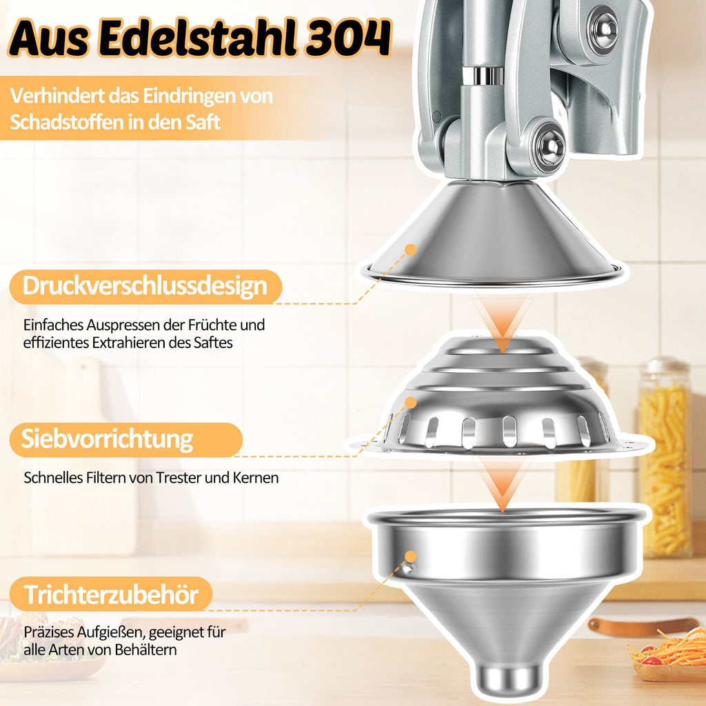 Manual Juice Press Citrus Press Stainless Steel