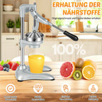 Manual Juice Press Citrus Press Stainless Steel