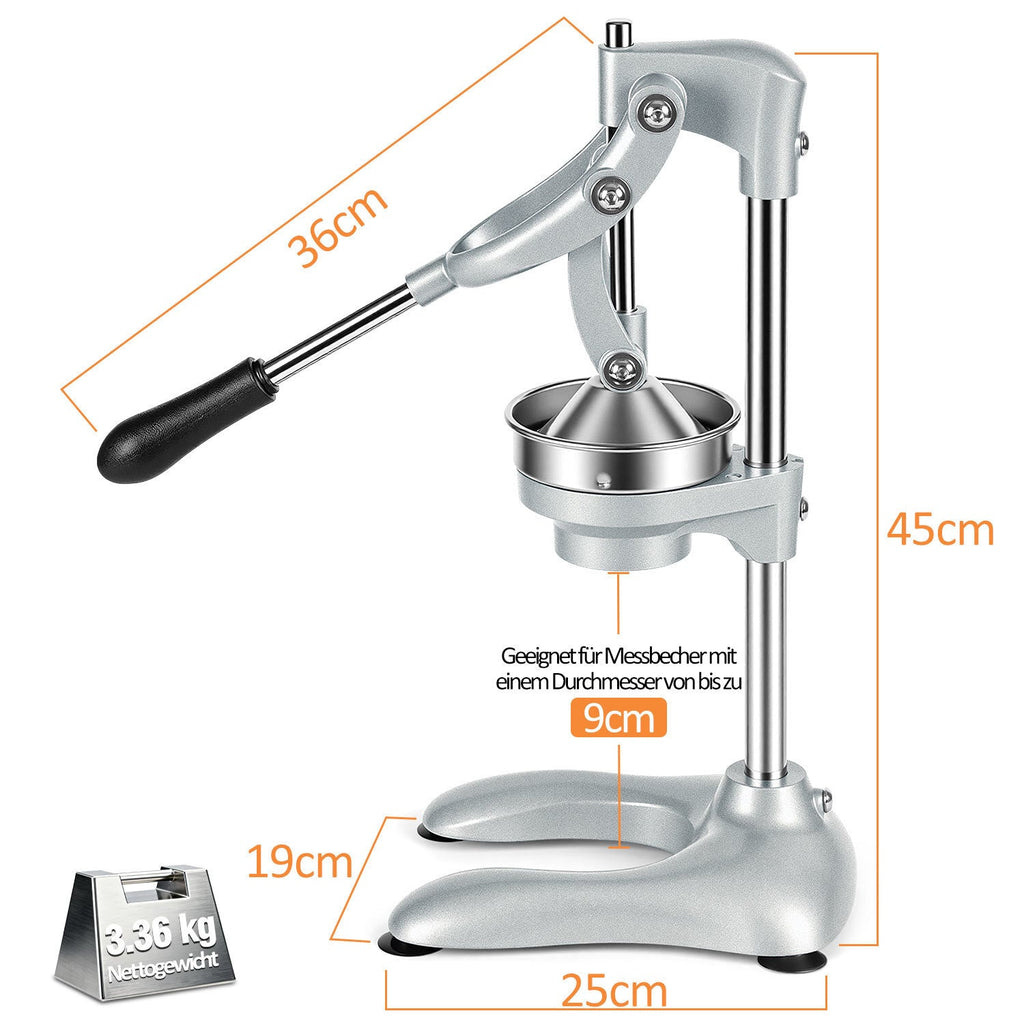 Manual Juice Press Citrus Press Stainless Steel