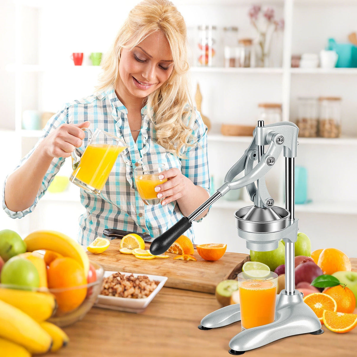 Manual Juice Press Citrus Press Stainless Steel