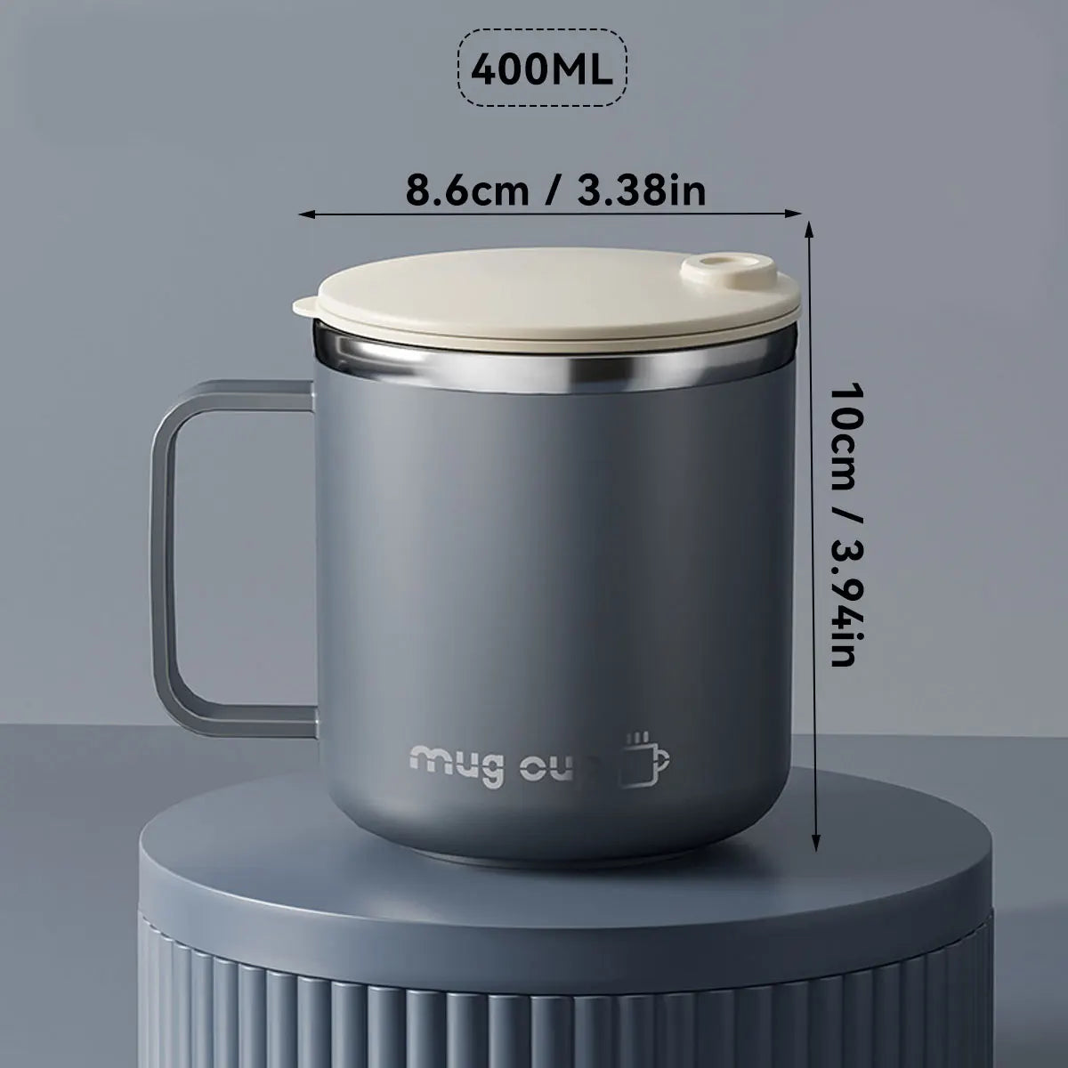 Insulated Stainless Steel Coffee Cup with Lid