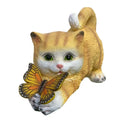 Butterfly Catcher Katzen-Dekoleuchte aus Kunstharz