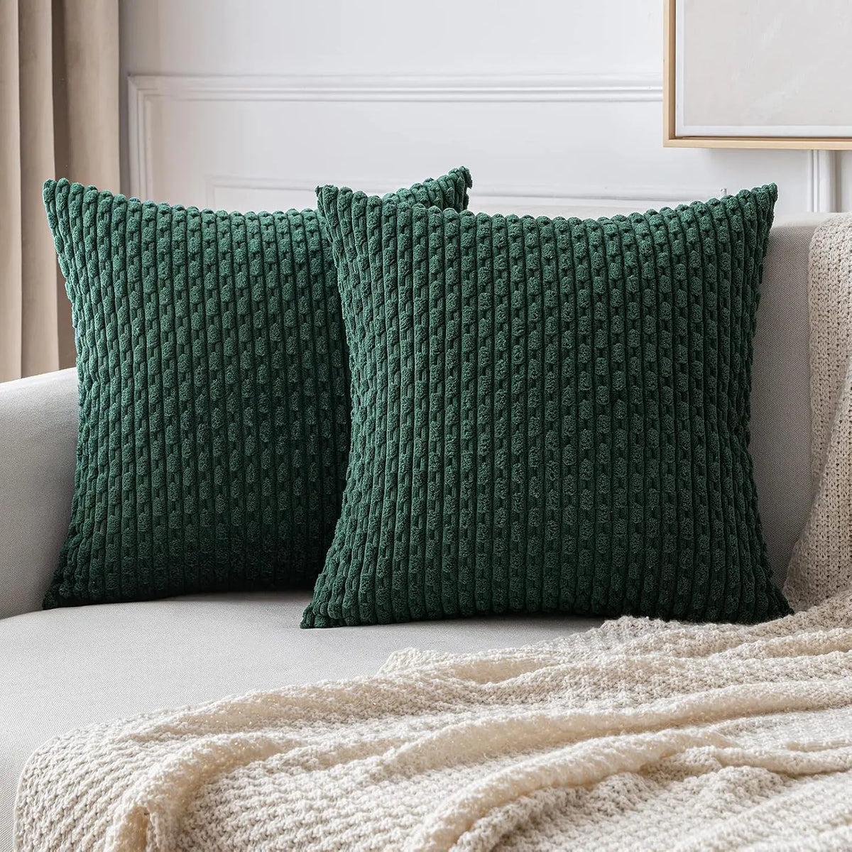 Boho Ribbed Corduroy Cushion Cover