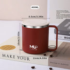 Insulated Stainless Steel Coffee Cup with Lid