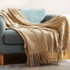 Nordic Style Knitted Blanket