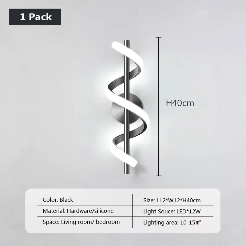 Moderne LED-Wandleuchte